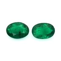 1.84 Ct.Tw.Total Carat Weight Emerald Pair from Colombia Video