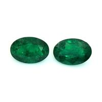 3.24 Ct.Tw.Total Carat Weight Emerald Pair from Colombia Video