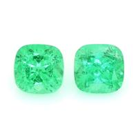 1.26 Ct.Tw.Total Carat Weight Emerald Pair from Colombia Video