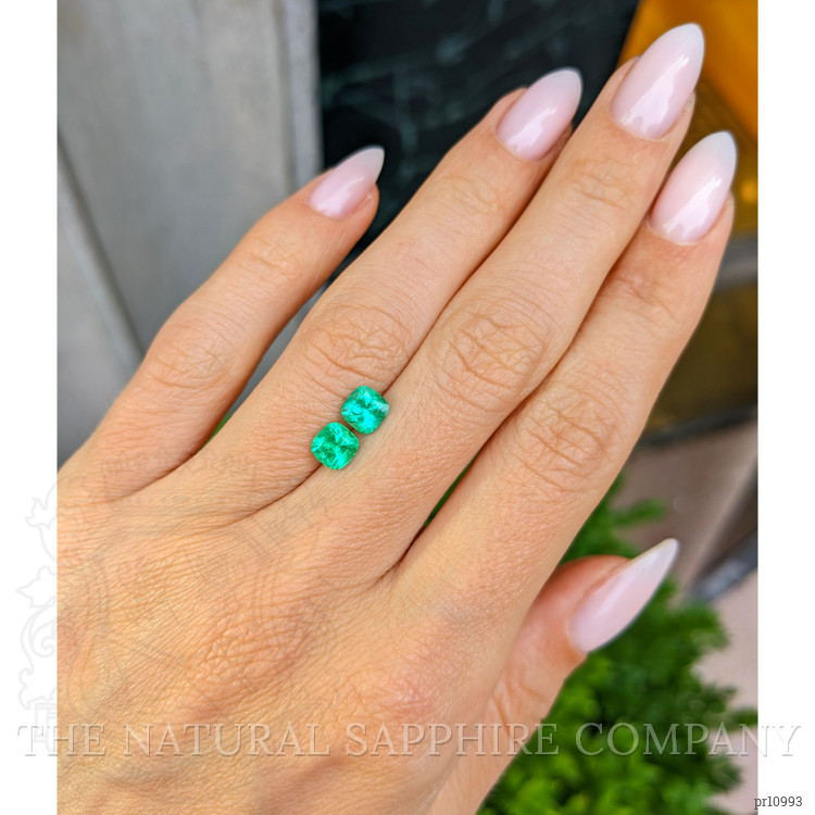 1.26 Ct.Tw. Emerald Pair from Colombia