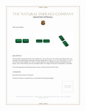 3.12&nbsp;Ct.Tw.Total Carat Weight Emerald Pair from Colombia Appraisal