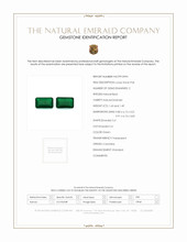 3.12 Ct.Tw.Total Carat Weight Emerald Pair from Colombia Scan Report
