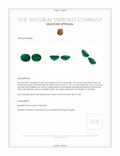 3.80 Ct.Tw.Total Carat Weight Emerald Pair from Colombia Appraisal