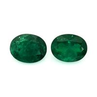 3.80 Ct.Tw.Total Carat Weight Emerald Pair from Colombia Video