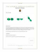 1.28 Ct.Tw.Total Carat Weight Emerald Pair from Colombia Appraisal