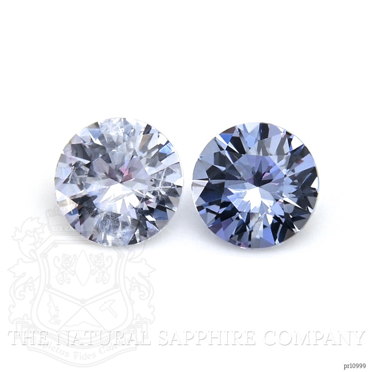 0.74 Ct.Tw. Blue Sapphire Pair from Ceylon (Sri Lanka)