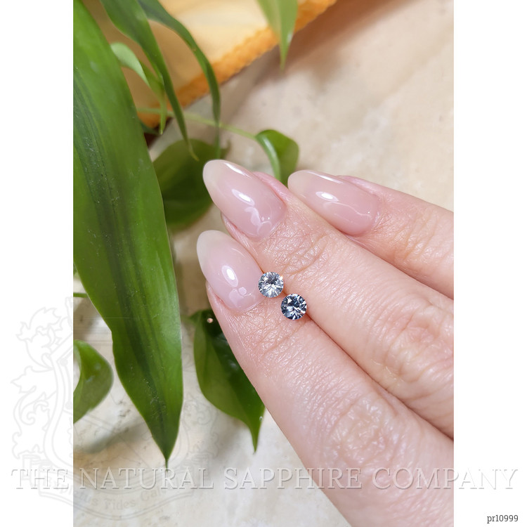 0.74 Ct.Tw. Blue Sapphire Pair from Ceylon (Sri Lanka)