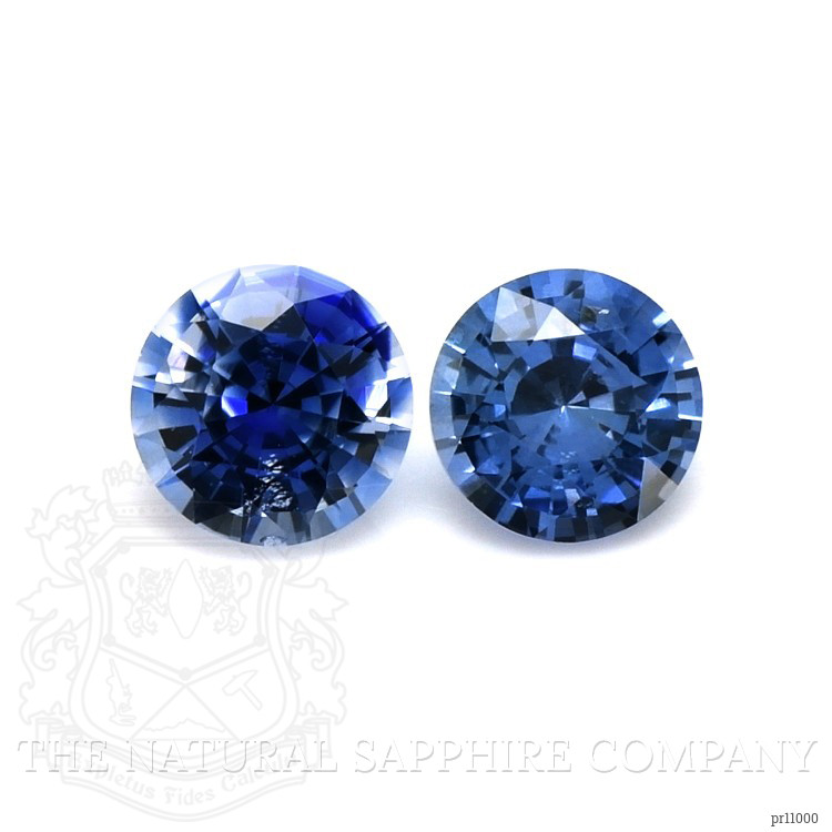 0.85 Ct.Tw. Blue Sapphire Pair from Ceylon (Sri Lanka)