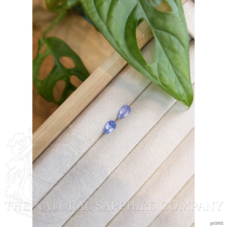 1.65 Ct.Tw. Blue Sapphire Pair from Ceylon (Sri Lanka)