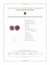 1.47 Ct.Tw.Total Carat Weight Pinkish Purple Spinel Pair from Burma (Myanmar) Scan Report