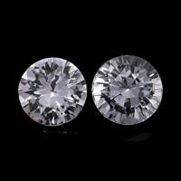 0.91&nbsp;Ct.Tw.Total Carat Weight White Sapphire Pair from Ceylon (Sri Lanka) Video