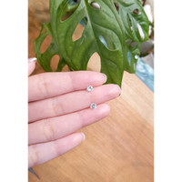 0.91&nbsp;Ct.Tw.Total Carat Weight White Sapphire Pair from Ceylon (Sri Lanka) Life Style