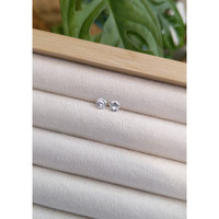 0.91&nbsp;Ct.Tw.Total Carat Weight White Sapphire Pair from Ceylon (Sri Lanka) Life Style