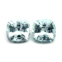 6.88 Ct.Tw.Total Carat Weight Aquamarine Pair from Brazil Video