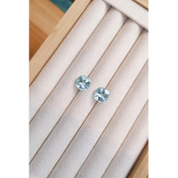 6.88 Ct.Tw.Total Carat Weight Aquamarine Pair from Brazil Life Style