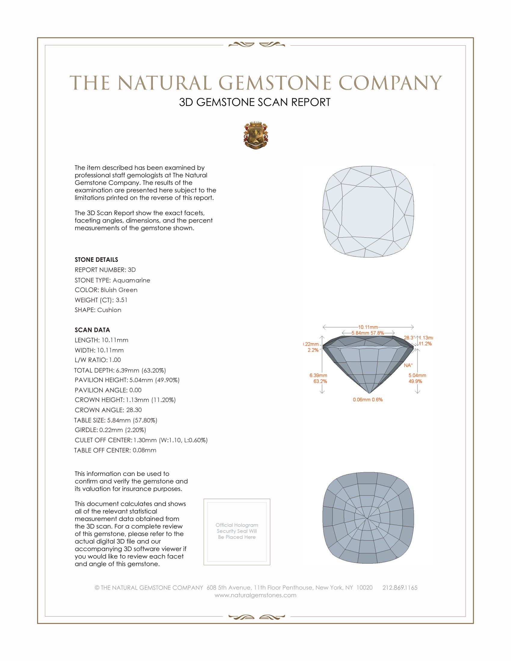 6.88 Ct.Tw. Aquamarine Pair from Brazil