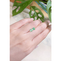 1.19 Ct.Tw.Total Carat Weight Emerald Pair from Russia Life Style