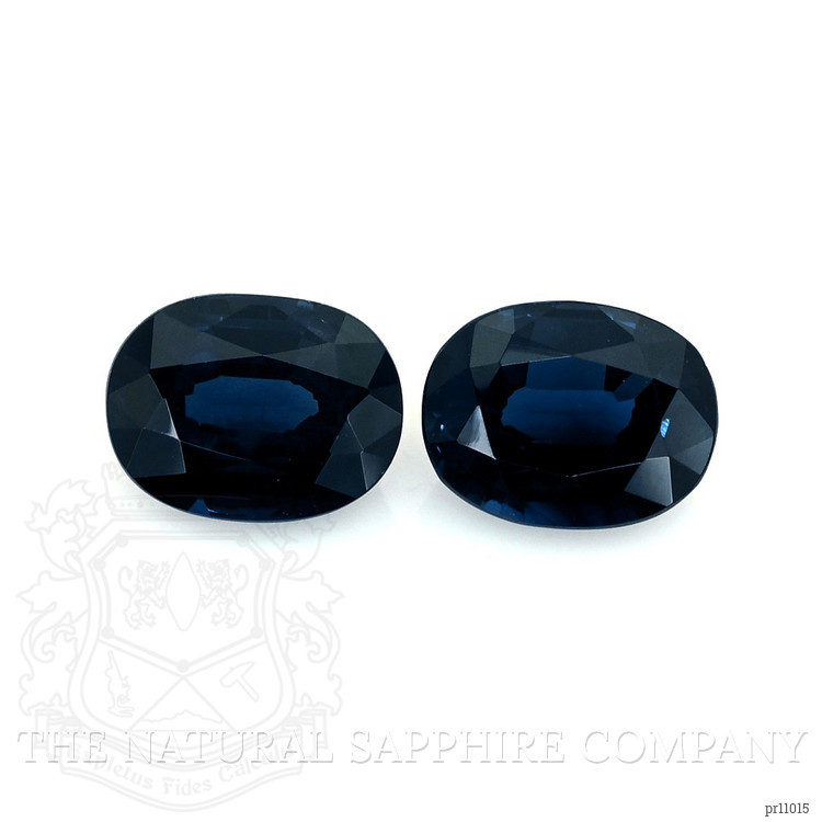 4.22 Ct.Tw. Greenish Blue Sapphire Pair from Ceylon (Sri Lanka)