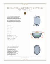 1.41 Ct.Tw.Total Carat Weight Cabochon Coral Pair from Italy 3 D Scan Report