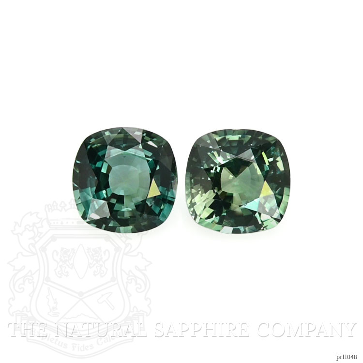 1.73 Ct.Tw. Bluish Green Sapphire Pair from Madagascar