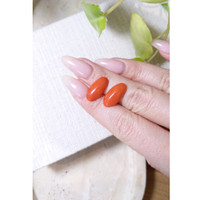 7.97 Ct.Tw.Total Carat Weight Cabochon Coral Pair from Italy Life Style