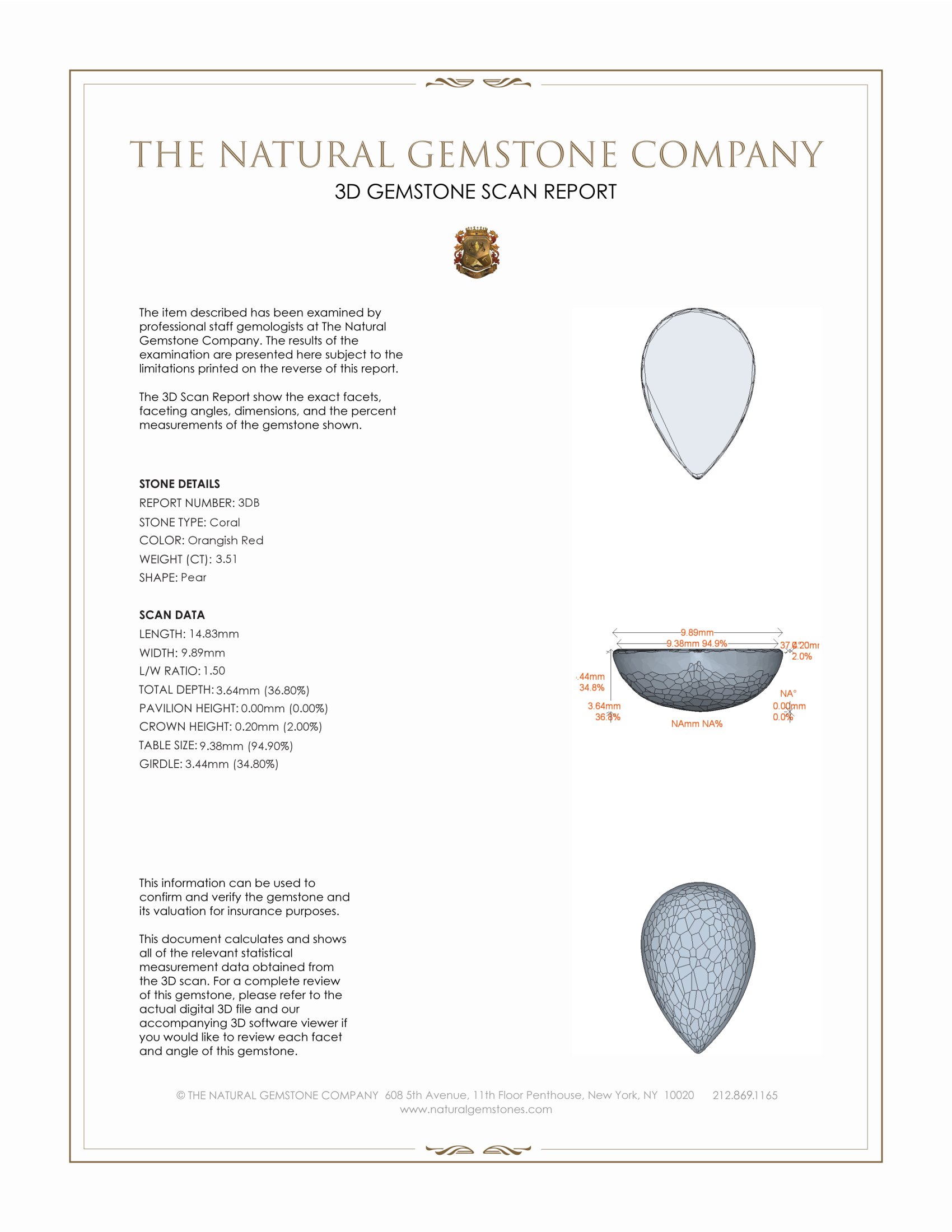 6.14 Ct.Tw. Cabochon Coral Pair from Italy