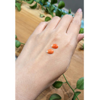 2.26 Ct.Tw.Total Carat Weight Cabochon Coral Pair from Italy Life Style