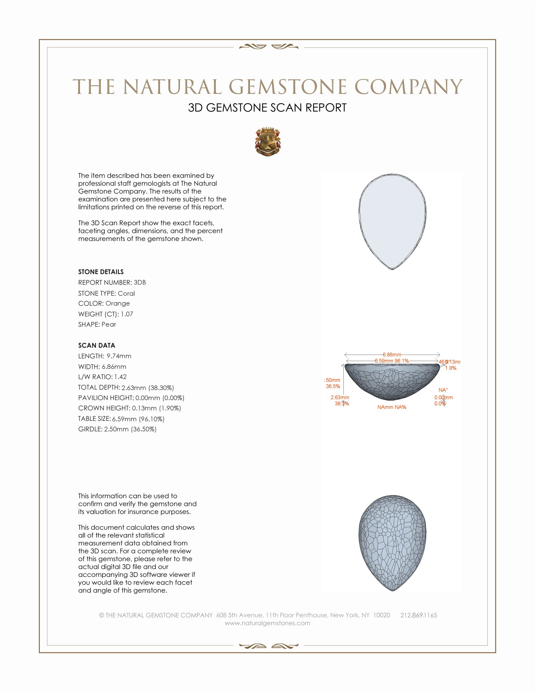 2.26 Ct.Tw. Cabochon Coral Pair from Italy