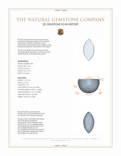 4.00 Ct.Tw.Total Carat Weight Cabochon Coral Pair from Italy 3 D Scan Report
