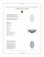 1.27 Ct.Tw.Total Carat Weight Cabochon Coral Pair from Italy 3 D Scan Report