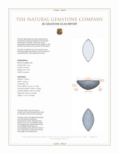 0.60 Ct.Tw.Total Carat Weight Cabochon Coral Pair from Italy 3 D Scan Report