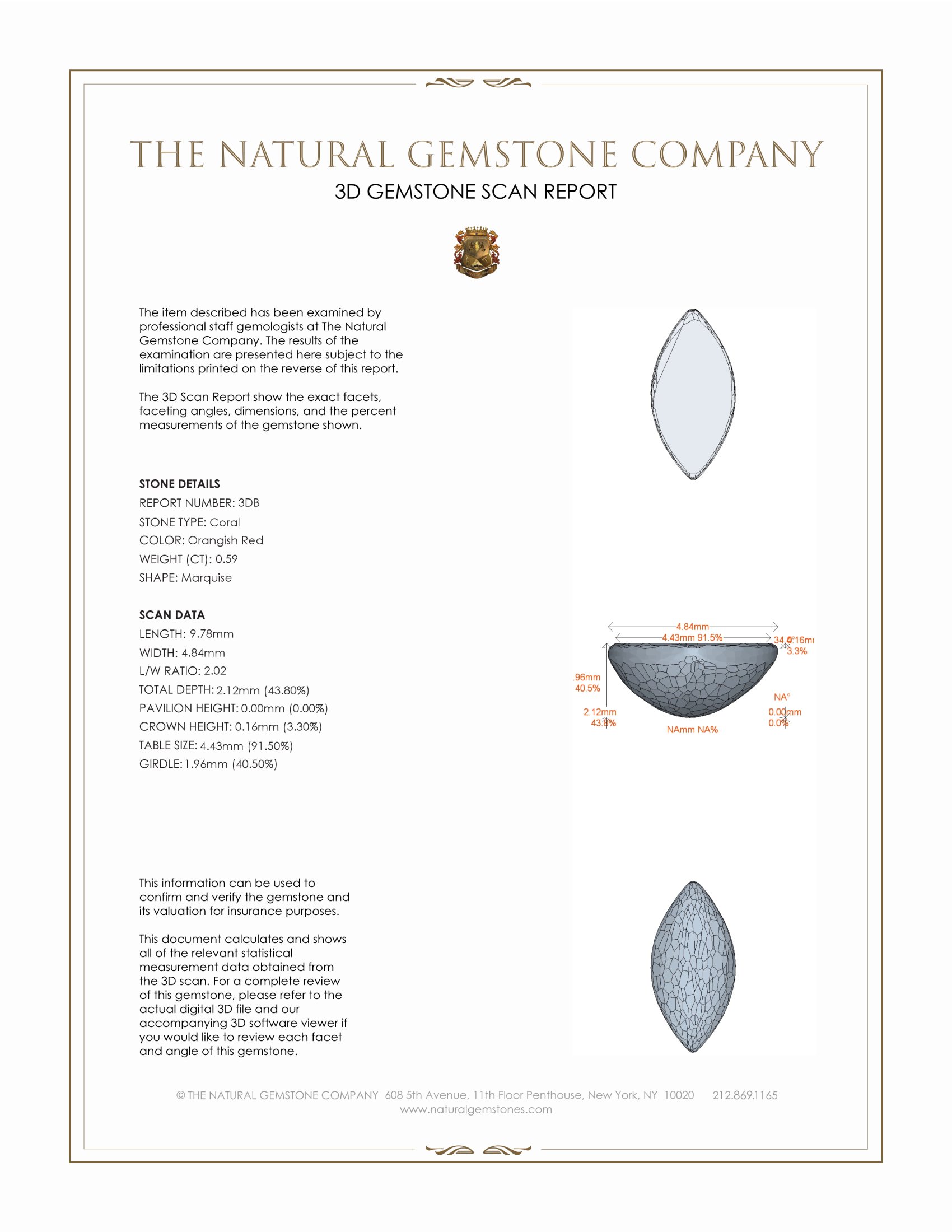 1.33 Ct.Tw. Cabochon Coral Pair from Italy