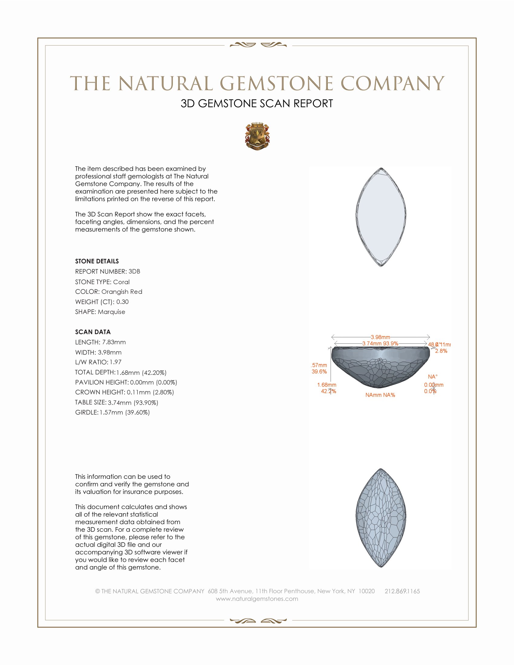 0.71 Ct.Tw. Cabochon Coral Pair from Italy