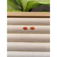 1.45&nbsp;Ct.Tw.Total Carat Weight Cabochon Coral Pair from Italy Life Style