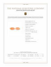 0.95 Ct.Tw.Total Carat Weight Cabochon Coral Pair from Italy Scan Report