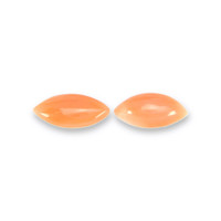 0.95&nbsp;Ct.Tw.Total Carat Weight Cabochon Coral Pair from Italy Video