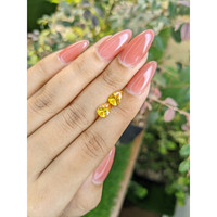 2.05&nbsp;Ct.Tw.Total Carat Weight Orangish Yellow Sapphire Pair from Ceylon (Sri Lanka) Life Style