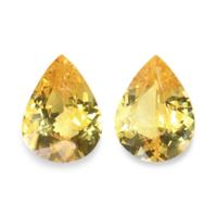 1.97&nbsp;Ct.Tw.Total Carat Weight Yellow Sapphire Pair from Ceylon (Sri Lanka) Video
