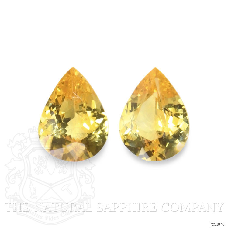 1.97 Ct.Tw. Yellow Sapphire Pair from Ceylon (Sri Lanka)