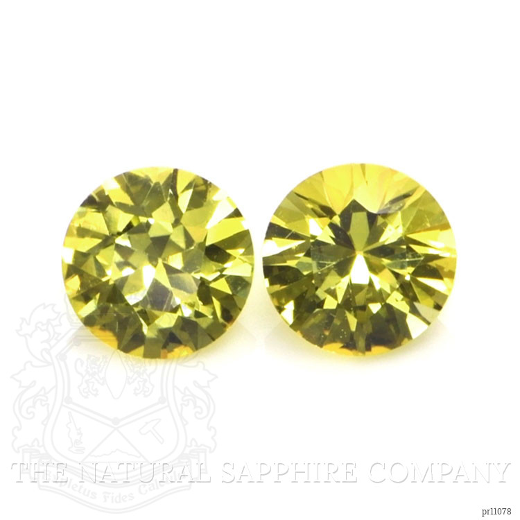 1.89 Ct.Tw. Yellow Sapphire Pair from Ceylon (Sri Lanka)