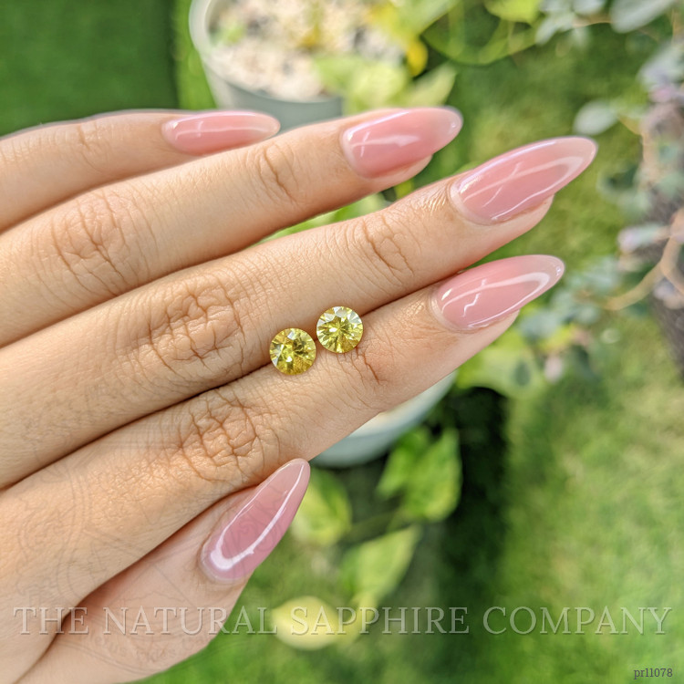 1.89 Ct.Tw. Yellow Sapphire Pair from Ceylon (Sri Lanka)