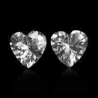 1.59&nbsp;Ct.Tw.Total Carat Weight White Sapphire Pair from Ceylon (Sri Lanka) Video