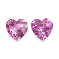 1.01&nbsp;Ct.Tw.Total Carat Weight Pink Sapphire Pair from Ceylon (Sri Lanka) Video