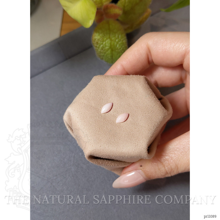 0.84 Ct.Tw. Cabochon Coral Pair from Italy