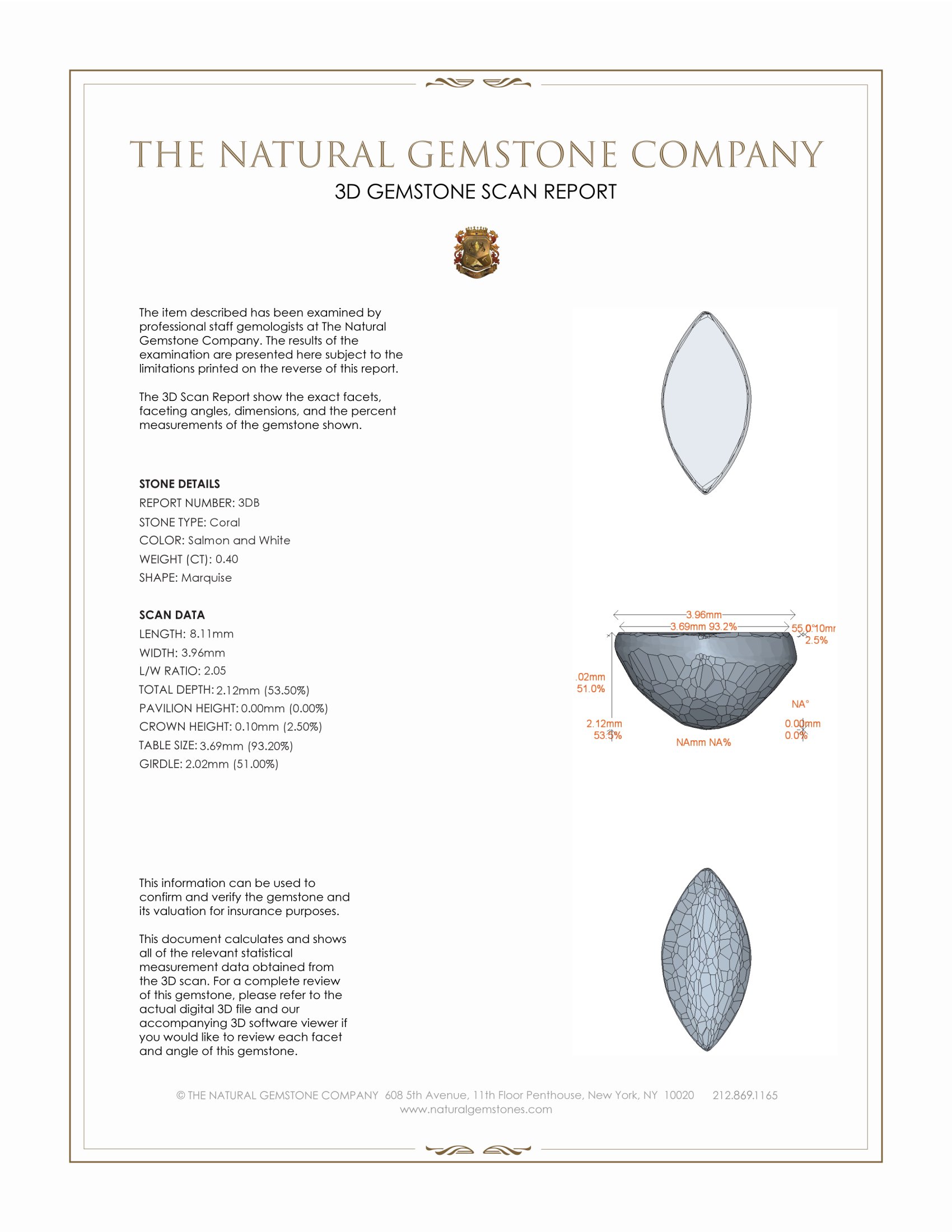 0.84 Ct.Tw. Cabochon Coral Pair from Italy