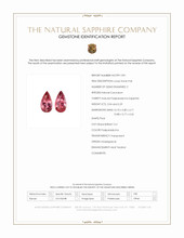 4.33 Ct.Tw.Total Carat Weight Padparadscha Sapphire Pair from Madagascar Scan Report