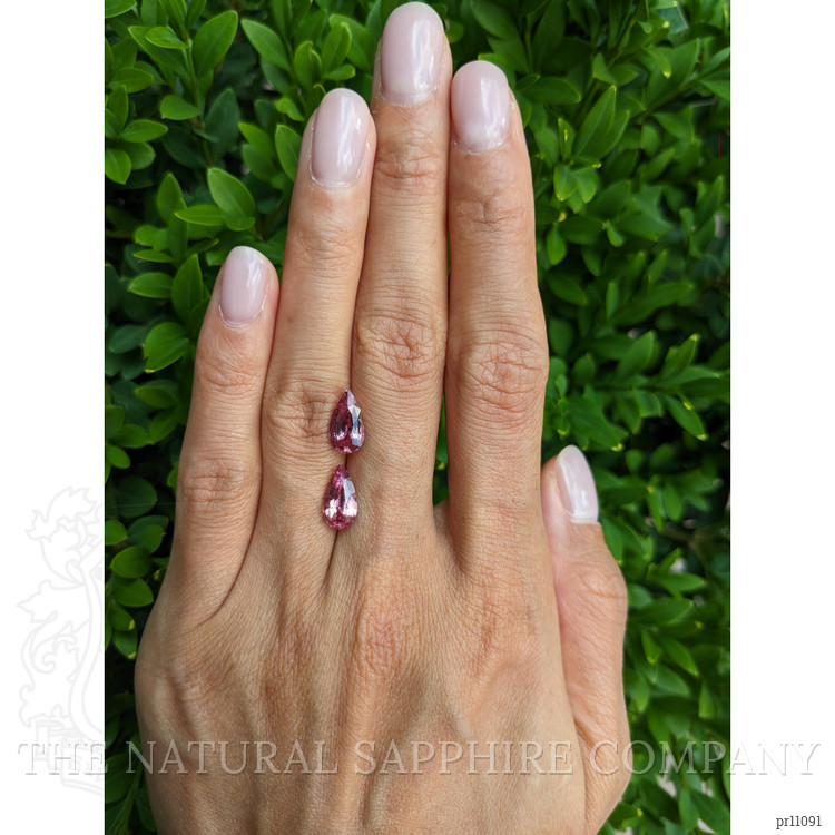 4.33 Ct.Tw. Padparadscha Sapphire Pair from Madagascar