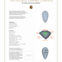 4.33 Ct.Tw.Total Carat Weight Padparadscha Sapphire Pair from Madagascar 3 D Scan Report