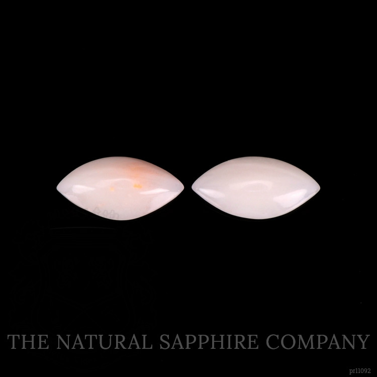 0.69 Ct.Tw. Cabochon Coral Pair from Italy