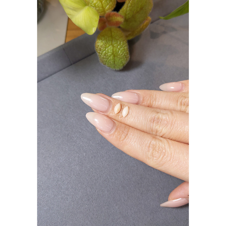 0.69 Ct.Tw. Cabochon Coral Pair from Italy